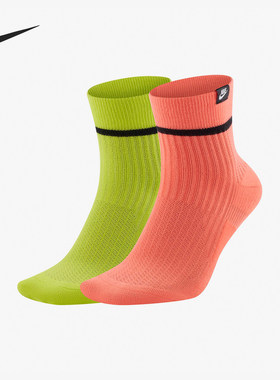 Nike/耐克正品新款男女柔软耐穿运动中筒袜两双装SK0262-903