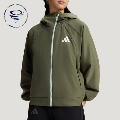 Adidas/阿迪达斯正品TEREXTEREX新款女绿色经典夹克外套KR8392