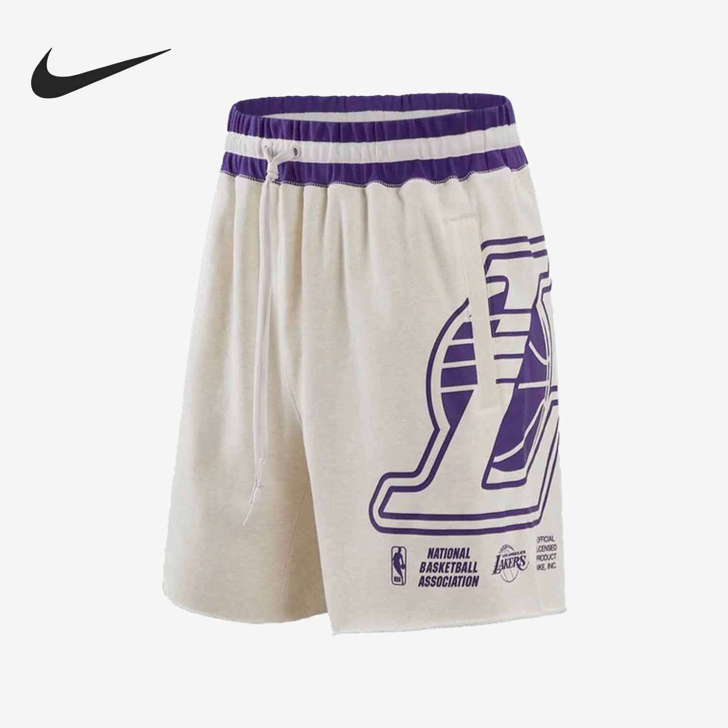 Nike/耐克正品湖人队男子运动休闲宽松篮球五分裤DR2328-027