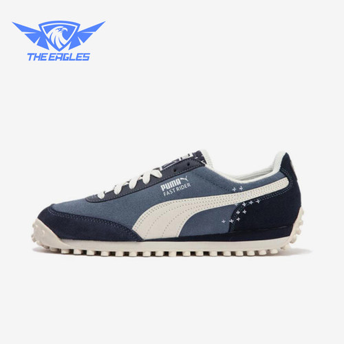 Puma/彪马正品Fast Rider NAVY男女经典复古耐磨休闲鞋396835-01