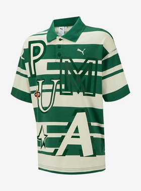 Puma/彪马短袖男女同款印花圆领新款运动服透气T恤539985-37