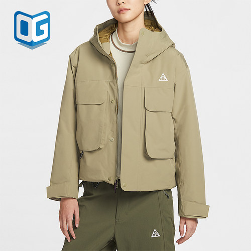 Nike/耐克正品2025冬季款女士运动连帽梭织休闲外套FV7328-276