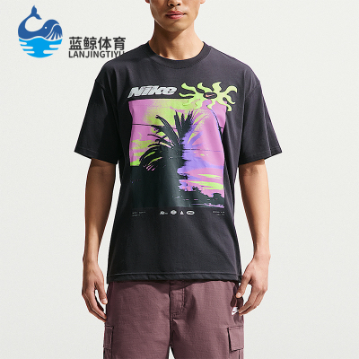 Nike/耐克正品夏季男士透气时尚印花潮流休闲短袖T恤IH1372-045