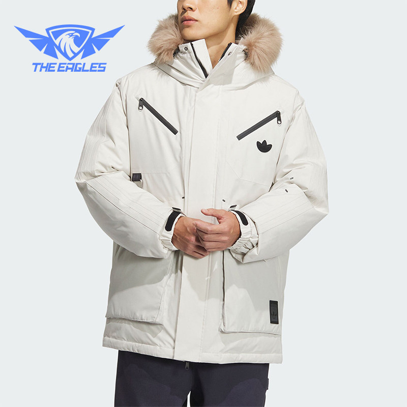 Adidas/阿迪达斯正品三叶草男士保暖鹅绒派克羽绒服JD3756,运动服/休闲服装,运动羽绒服,淘宝优惠券,粉丝福利购,淘宝优惠卷