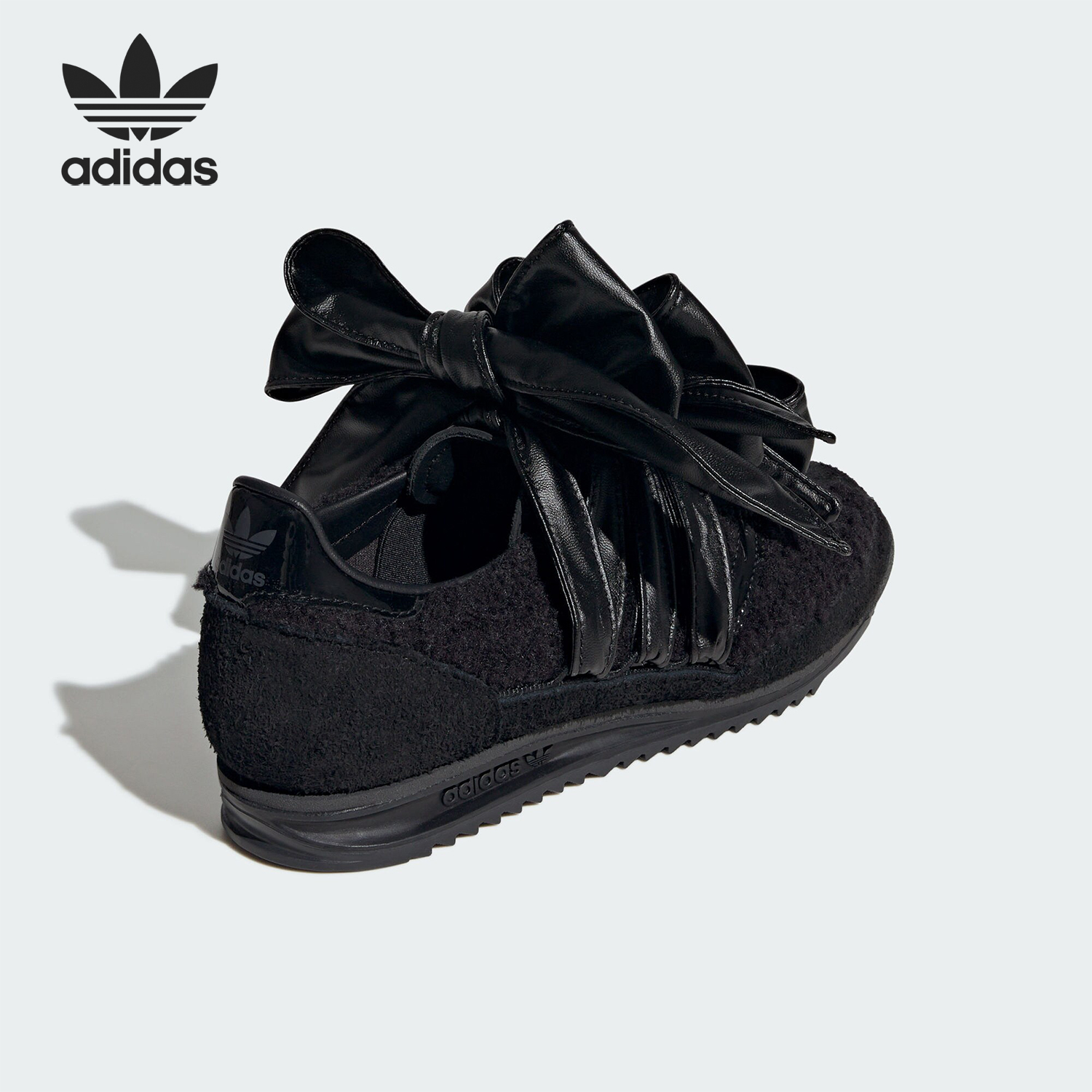 Adidas/阿迪达斯官方正品三叶草女士时尚耐磨蝴蝶结休闲鞋JH7342