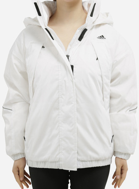 Adidas/阿迪达斯正品当季女子新款保暖连帽休闲羽绒服EC7477
