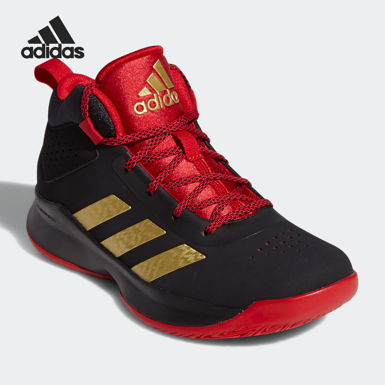 Adidas/阿迪达斯正品大童缓震耐磨中帮时尚篮球运动鞋 FZ1475