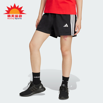 Adidas/阿迪达斯正品W 3S SJ SHO女士高腰经典运动经典短裤JD0908