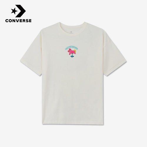 Converse匡威正品夏季新款女子短袖宽松百搭印花圆领T恤10024363
