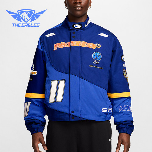 Nike/耐克正品2025秋季款男士耐穿运动赛车印花外套FD2195-455