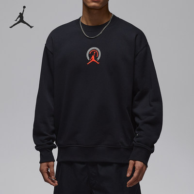 Nike/耐克官方正品JORDAN男士字母印花运动休闲套头衫IQ2981-010