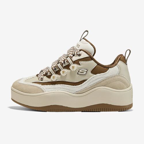 Skechers斯凯奇正品D'LITES XL女款防滑绑带潮流板鞋177841-NTBR