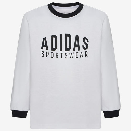 Adidas阿迪达斯正品LK LS儿童休闲运动柔软长袖T恤上衣LE9694