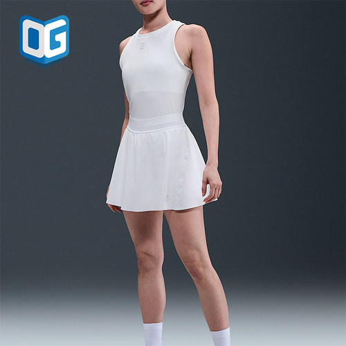 Nike/耐克正品Dri-FIT女士梭织网球训练运动简约半身裙FZ6730-100