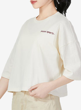 Puma/彪马正品秋冬季新款女子休闲透气运动短袖T恤622578-65