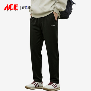 Adidas/阿迪达斯正品简约纯色中腰男黑色经典休闲休闲裤KQ5308