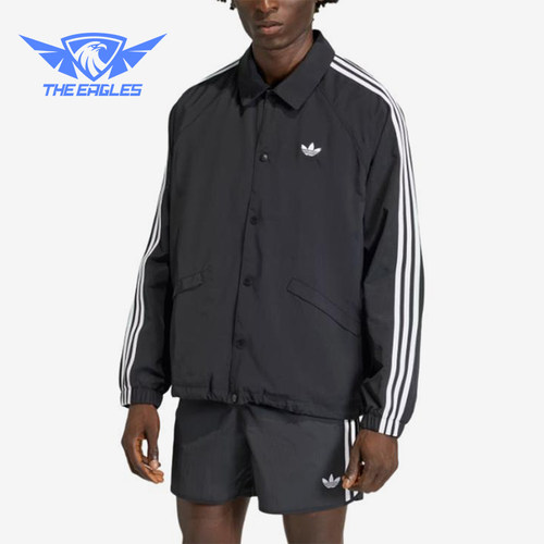 Adidas/阿迪达斯正品三叶草三条纹教练夹克男经典夹克外套KE3598