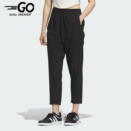 Adidas/阿迪达斯正品2025新款女士梭织运动经典透气长裤KC1485