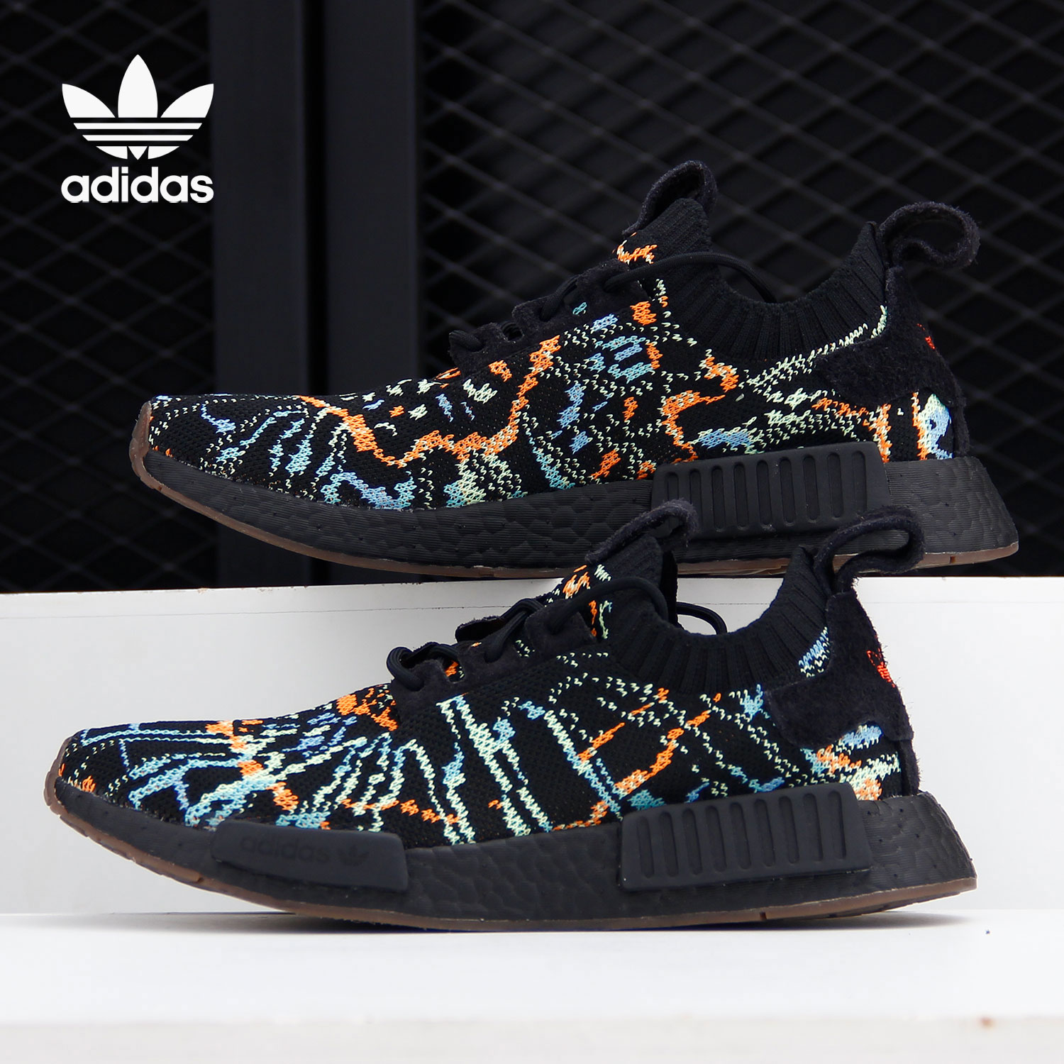 Adidas/阿迪达斯官方正品 NMD_R1 男女舒适缓震运动休闲鞋 G57941