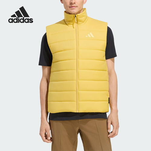 Adidas/阿迪达斯正品男士户外拒水防风保暖夹棉马甲KX8819