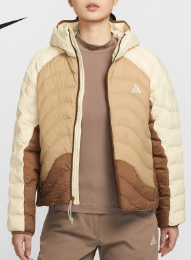 Nike/耐克正品2025冬季款女士日常连帽拼接保暖棉服HM9964-229