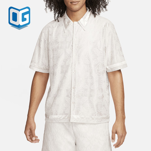 Nike/耐克男士针织提花短袖衬衫