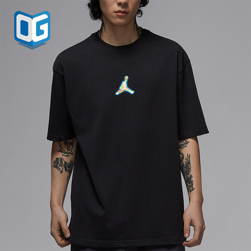 Nike/耐克正品JORDAN男士针织休闲宽松透气经典短袖IF0620-010