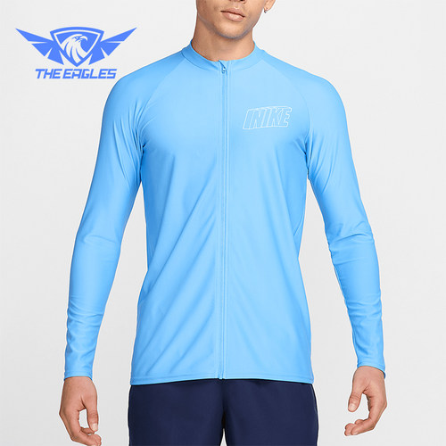 Nike/耐克正品Swim 3-D男士防晒日常经典透气长袖上衣FZ6161-412