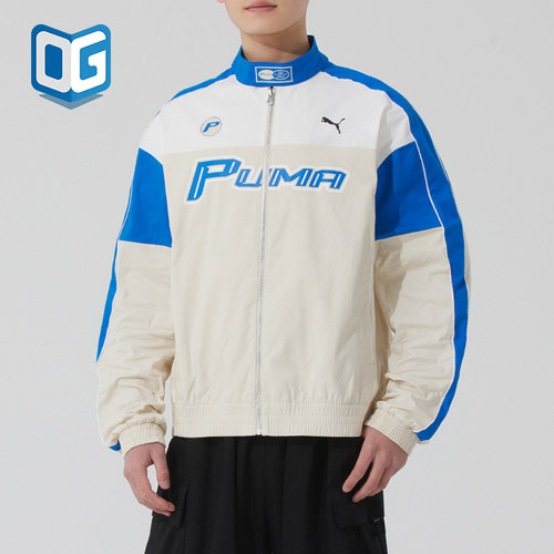 Puma/彪马正品2025春季新款男女赛车风训练透气运动外套633643-87