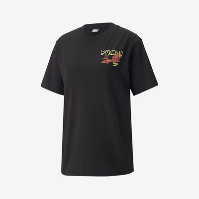 Puma/彪马正品秋冬季新款圆领女子休闲运动短袖T恤537637-01