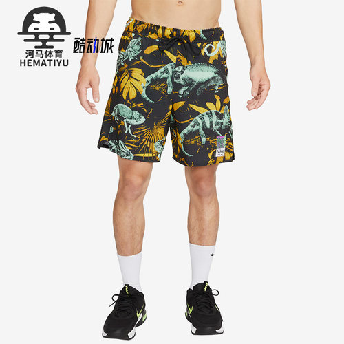 Nike/耐克正品Dri-FIT男士运动满印图案训练梭织短裤FB7981-309
