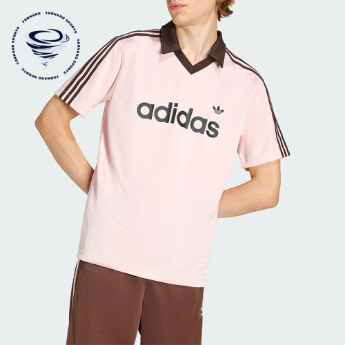 Adidas/阿迪达斯正品三叶草男士运动翻领球衣风短袖POLO衫KE3580