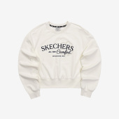 女子时尚 Skechers 新款 春季 印花休闲运动套头卫衣 斯凯奇正品