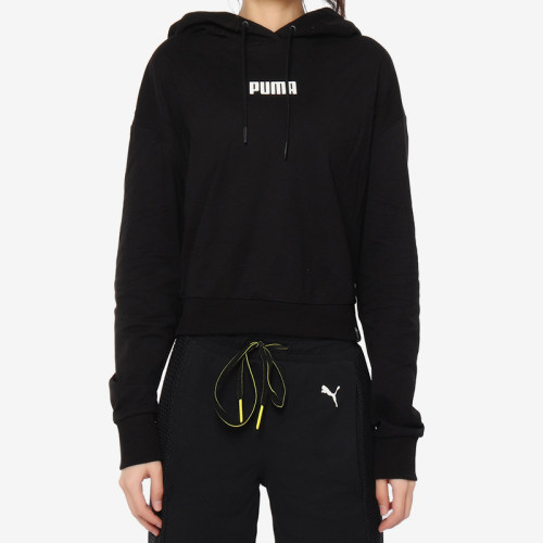Puma/彪马正品春秋女士透气连帽经典长袖日常卫衣套头衫579612-01