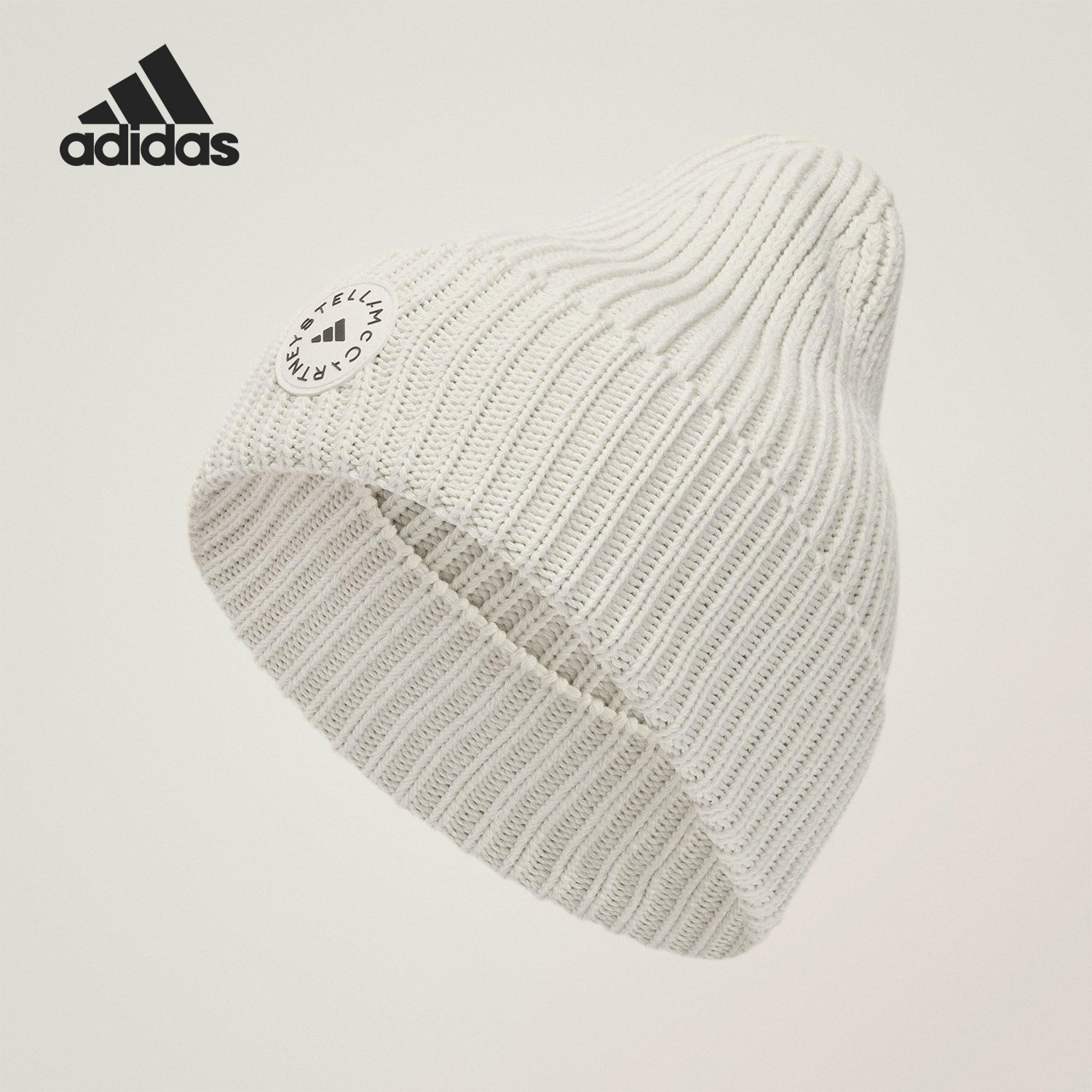 Adidas/阿迪达斯正品2025新款女士针织保暖休闲毛线帽JY4193