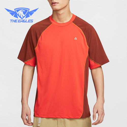 Nike/耐克正品2025夏季款男士针织休闲经典拼接透气T恤HJ2882-633