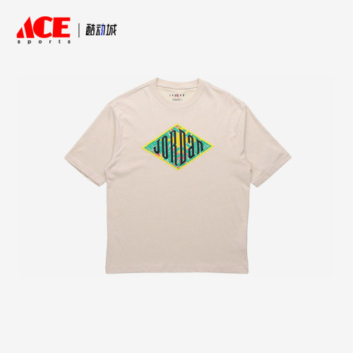 Nike/耐克正品JORDANSportDNA新款男燕麦色经典短袖T恤CN3114-140