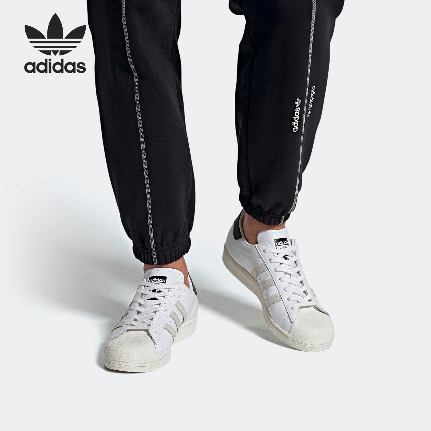 Adidas/阿迪达斯正品三叶草当季新款男子贝壳头休闲鞋FV2808