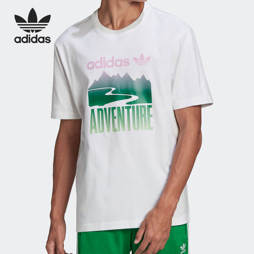 Adidas/阿迪达斯正品 ADV MOUNT TEE三叶草男子运动短袖T恤GN2358