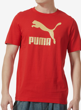 Puma/彪马正品2024男女同款圆领透气运动休闲短袖625824-11