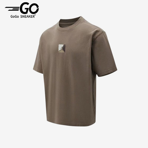 Nike/耐克正品JORDAN新款男棕色亲肤圆领经典短袖T恤IF3065-040