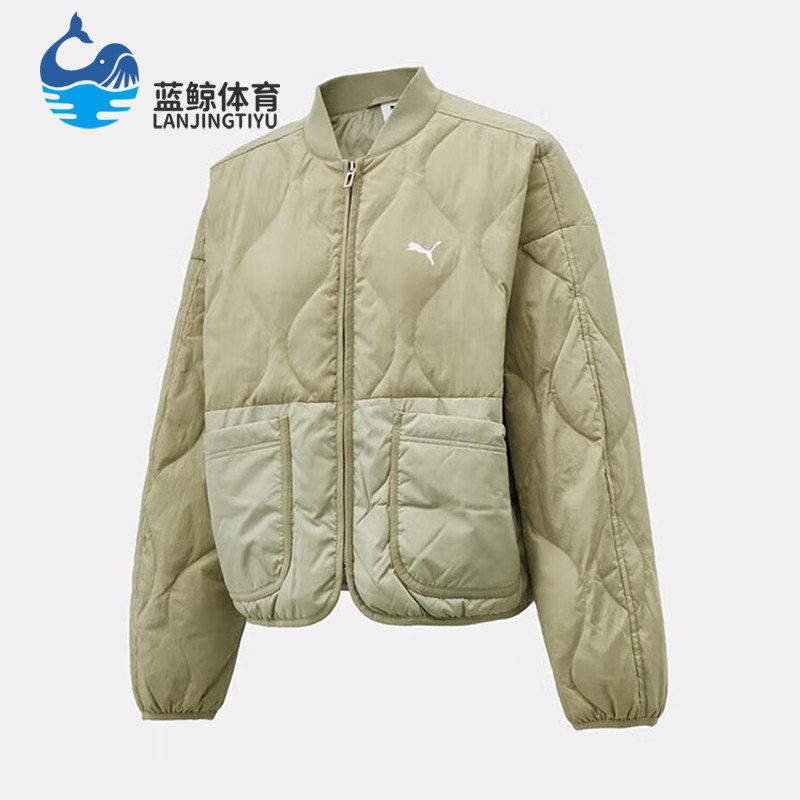 Puma/彪马正品含羽绒外套新款女浅绿色柔软经典夹克外套635502-82