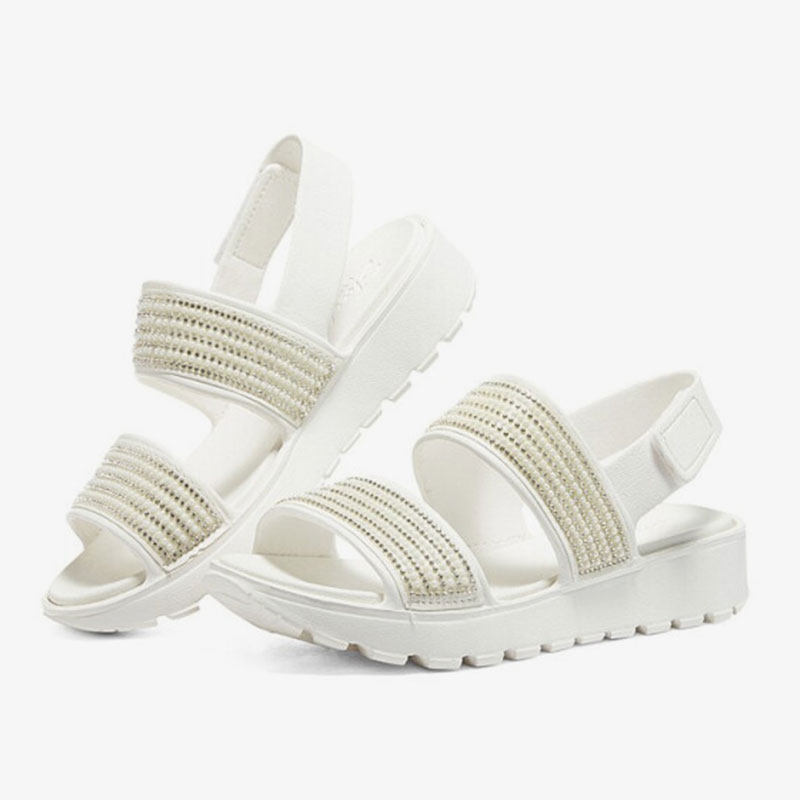 Skechers/斯凯奇正品 FOOTSTEPS 女子透气运动凉鞋111099-WHT