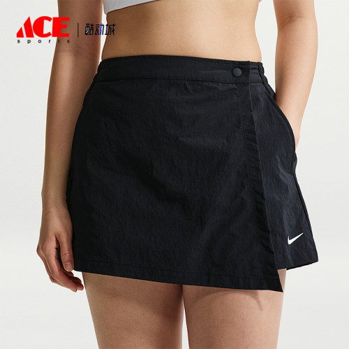Nike/耐克正品 Sportswear 女士透气中腰简约休闲裤裙IR1649-010