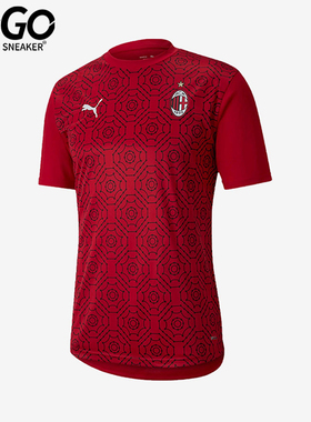 Puma/彪马正品2025男士耐穿圆领套头透气运动足球短袖758229-01