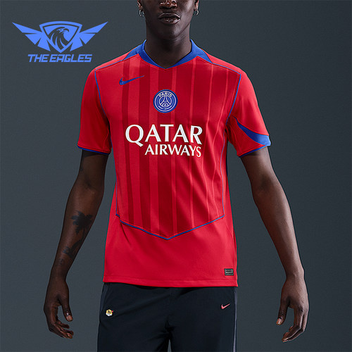 Nike/耐克正品Dri-FIT男士运动足球透气比赛训练短袖HJ4606-680