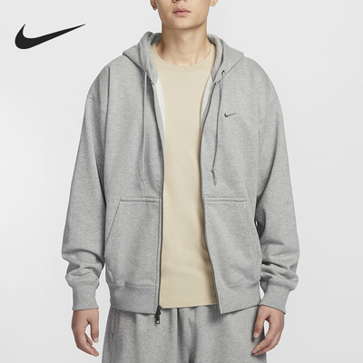 Nike/耐克官方正品Solo Swoosh男士刺绣宽松连帽外套HV8224-063