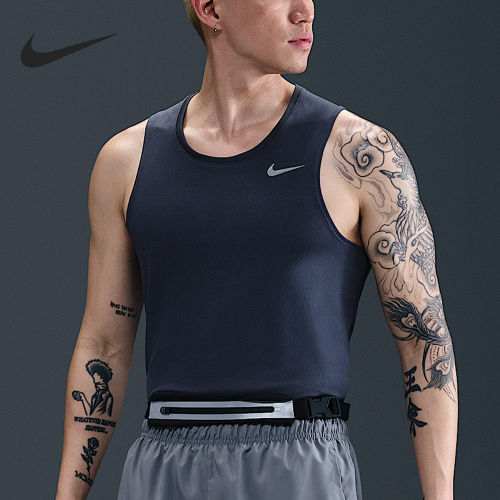 Nike/耐克正品2025男士圆领套头透气跑步背心T恤DV9322-437
