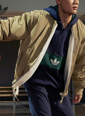 Adidas/阿迪达斯三叶草男女时尚双面穿运动外套IN0990