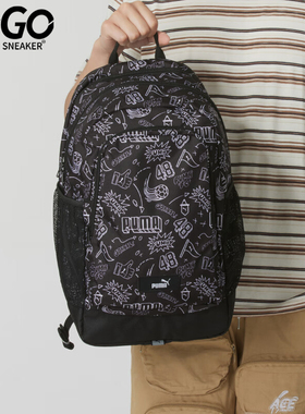 Puma/彪马正品休闲时尚新款男女同款印花潮流双肩背包091376-06